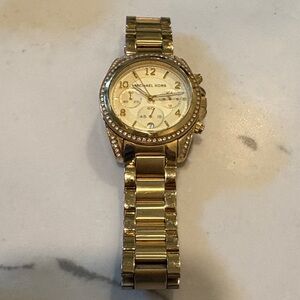 Michael Kors Gold-Tone Women's Watch with Crystal Accents